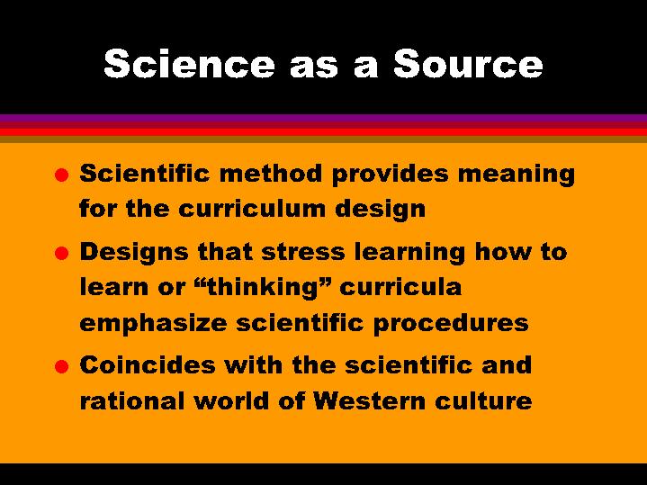 Science as a Source